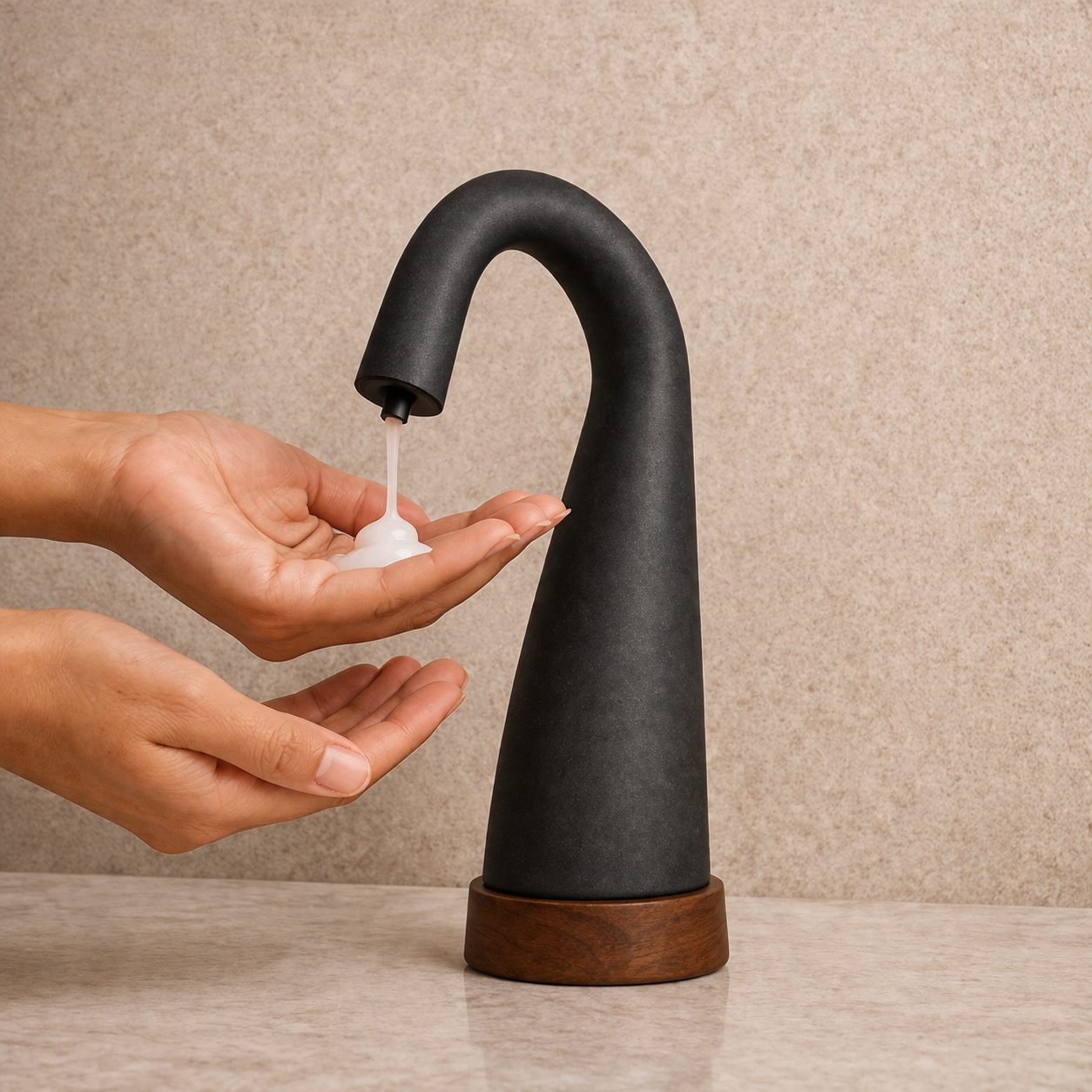 Architectural plumbing coordination of soap dispenser fixtures